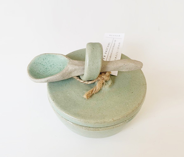 ceramic bowl bath salt body scrub 2